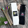 Stainless Steel Straws 215 x 6 mm Free!! Silicone Tips + Cleaning Brush + Pouch - Image 6