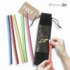 Silicone Resealable Reusable Straws Free!! Straw Pouch - Image 8
